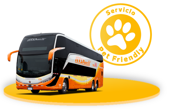 Bus Peru Bus con sello Servicio PetFriendly